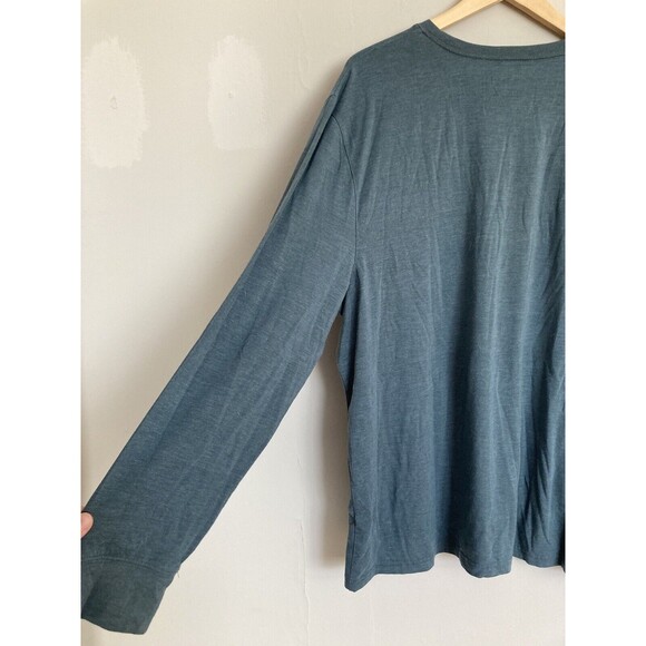 LLBean Set Men’s Base Layer Blue Tencel Lyocell Size XXL Top ~ Size XL Bottom - Picture 2 of 8